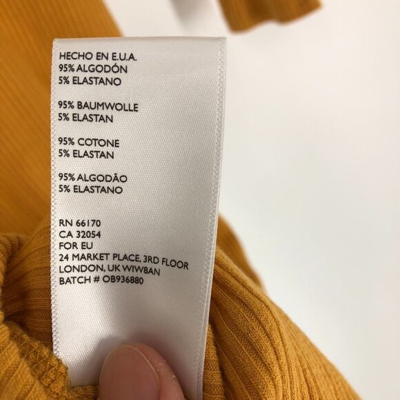 NWT FREE PEOPLE yellow On The Rooftop mini Dress S - Picture 15 of 16